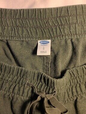 Old Navy Olive Drawstring Waist Casual Pants